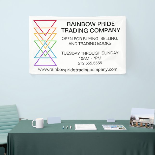 Rainbow Triangle Company Gay Pride Event Banner (Tradeshow)