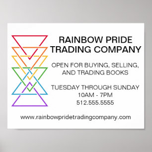 Rainbow Triangle Company Gay Pride Event Poster