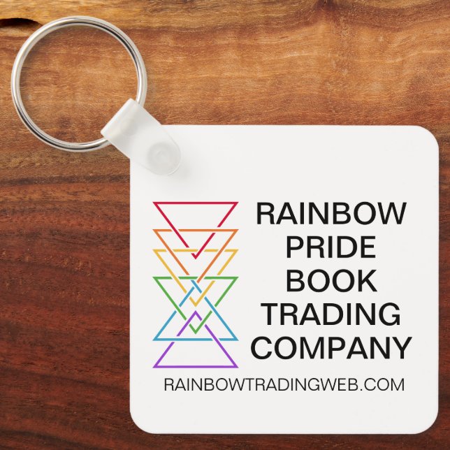 Rainbow Triangle Company Gay Pride Logo Key Ring (Front)