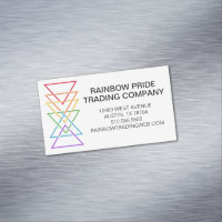 Rainbow Triangle Logo LGBTQ Business Pride