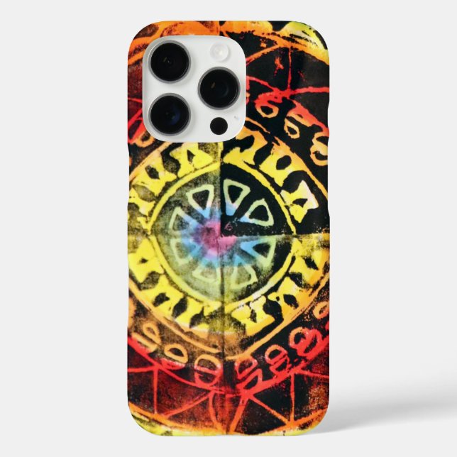 Rainbow Tribal Linocut Print                       Case-Mate iPhone Case (Back)