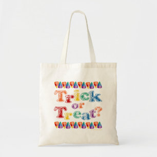 Rainbow Trick or Treat Tote Bag