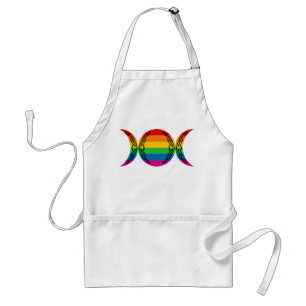 Rainbow Triple Goddess Symbol Standard Apron