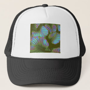Rainbow Tropical Leaves Trucker Hat