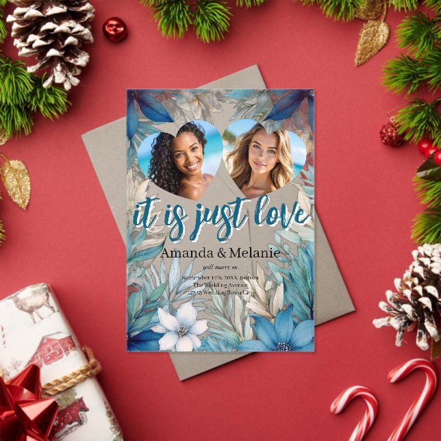 Rainbow & Tropical Wedding Invitation (Insitu (Holiday))