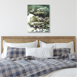 rainbow trout Art 2 Canvas Print
