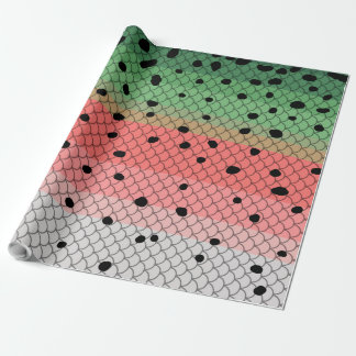 Rainbow Trout Art Fishing Decor Wrapping Paper