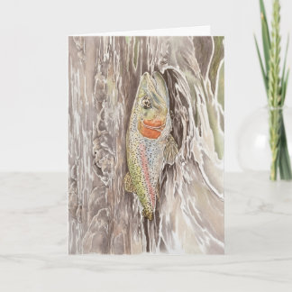 Rainbow Trout Blank Card