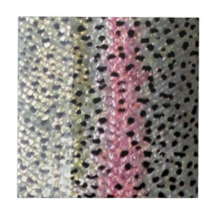 Rainbow Trout by PatternWear© Ceramic Tile