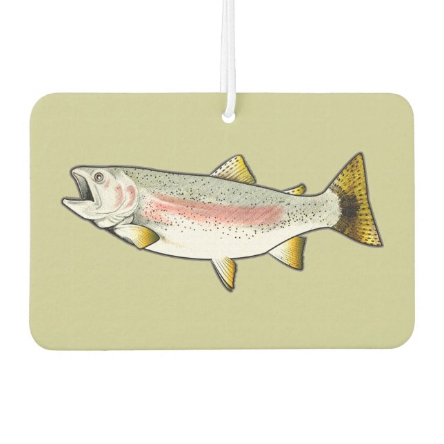 Rainbow Trout Car Air Freshener (Front)