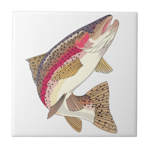Rainbow Trout Ceramic Tile