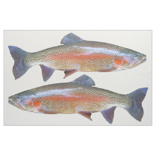 Rainbow Trout Fat Quarter Fabric