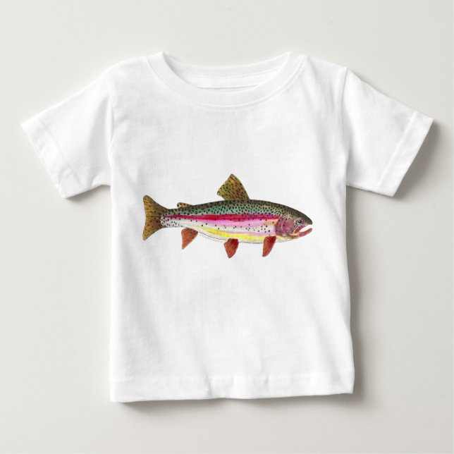 Rainbow Trout Fish Baby T-Shirt (Front)