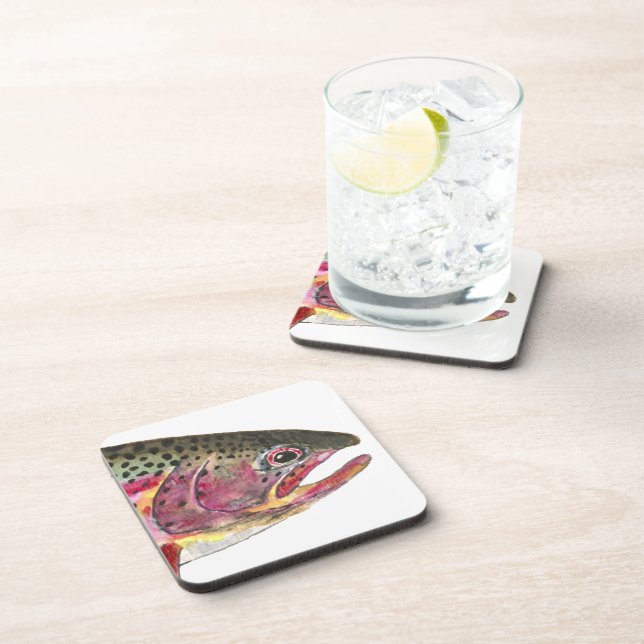Rainbow Trout Fish Coaster (Right Side)