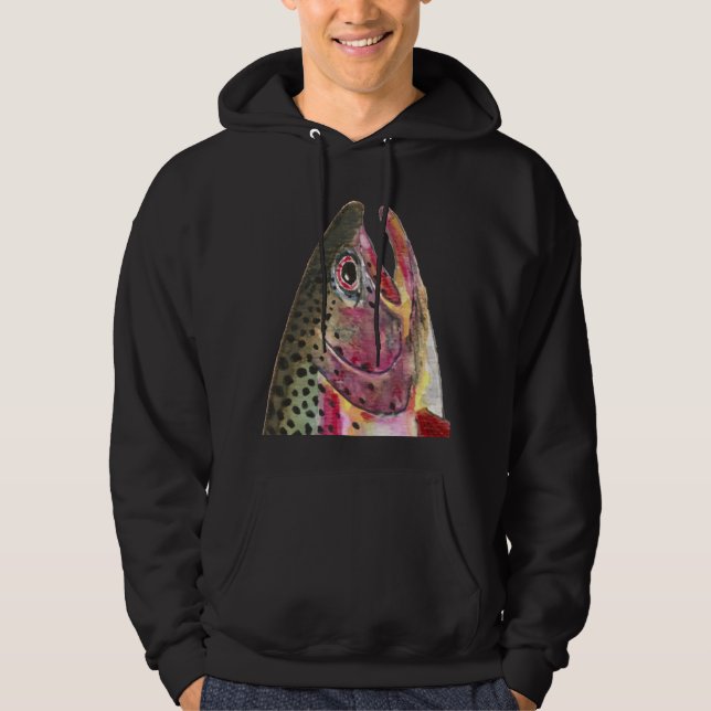 Rainbow Trout Fish Hoodie (Front)