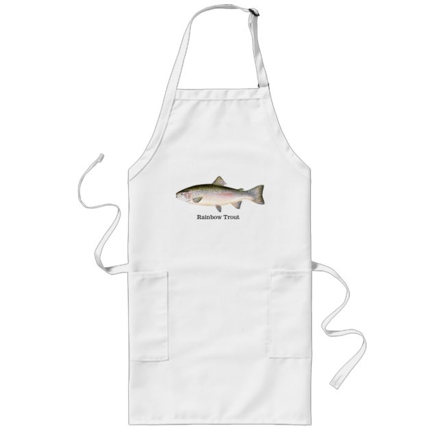Rainbow Trout Fish Long Apron (Front)