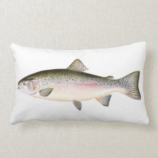 Rainbow Trout Fish Lumbar Cushion