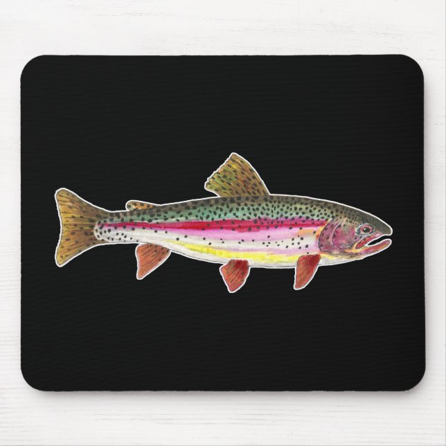 Rainbow Trout Fish Mouse Pad (Front)