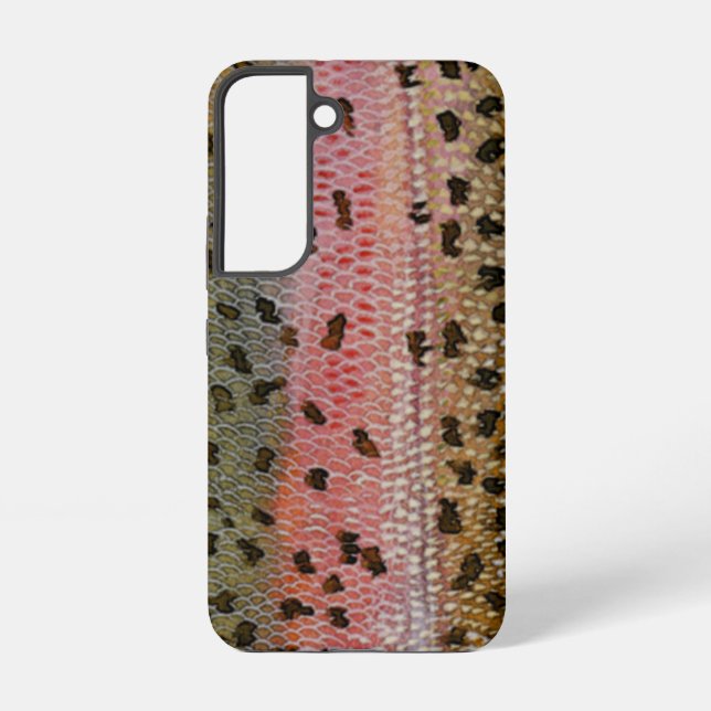 Rainbow Trout Fish Skin Print Samsung Galaxy S22 Case (Back)