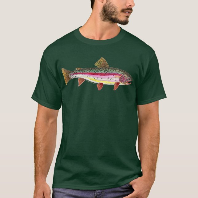 Rainbow Trout Fish T-Shirt (Front)