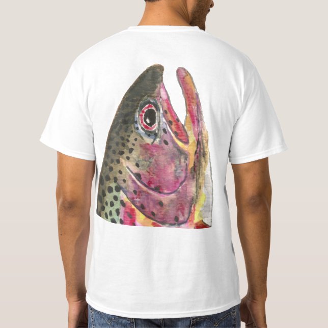 Rainbow Trout Fish T-Shirt (Back)