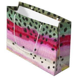 Rainbow Trout Fishing Large Gift Bag
