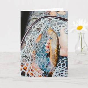Rainbow Trout Fishing Photo Card