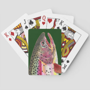 Rainbow Trout Fishing Playing Cards