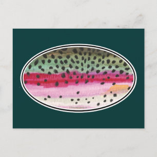 Rainbow Trout Fishing Postcard