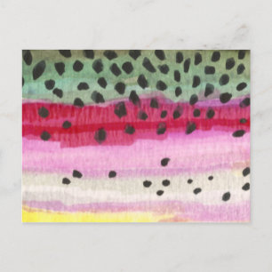 Rainbow Trout Fishing Postcard