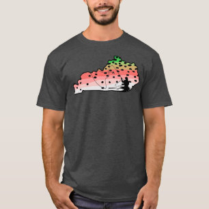 Rainbow Trout Fly Fish Kentucky Fly Fishing Fisher T-Shirt