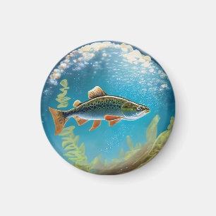 Rainbow Trout Fly Fish Magnet