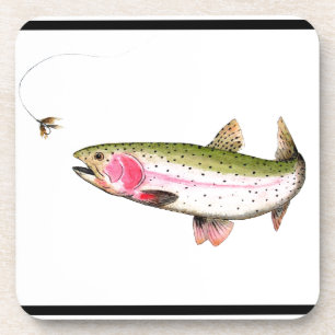 Rainbow Trout Fly Fishing Coaster