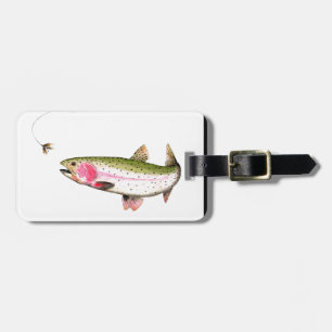 Rainbow Trout Fly Fishing Luggage Tag