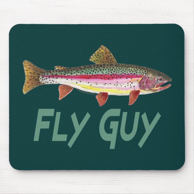 Rainbow Trout Fly Fishing Mouse Pad (Front)