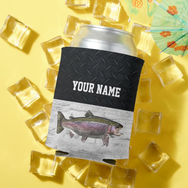 Rainbow Trout Fly Fishing Name Rugged  Can Cooler (In Situ Summer)