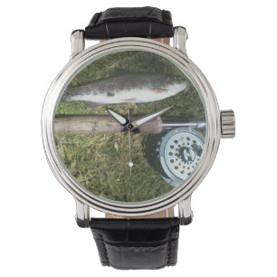 rainbow trout, fly fishing rod & reel watch