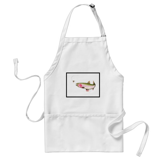 Rainbow Trout Fly Fishing Standard Apron (Front)