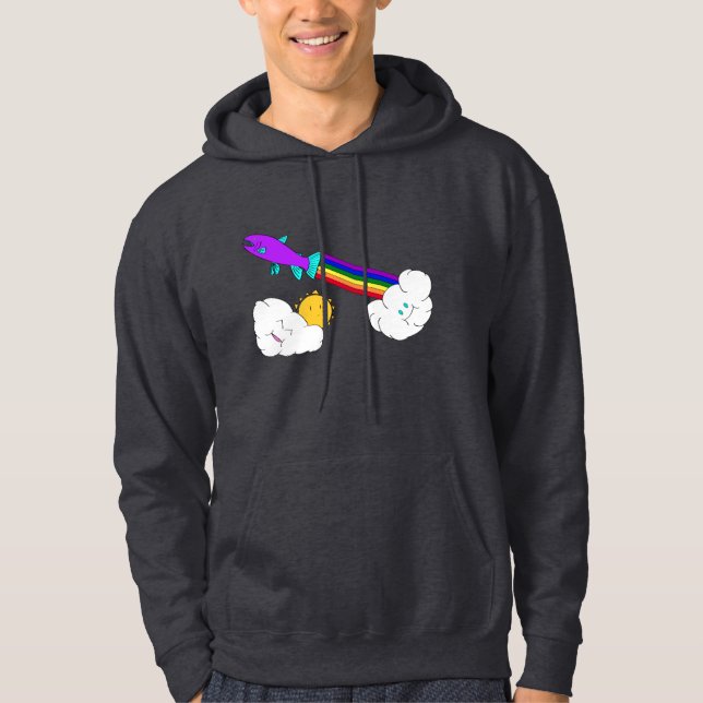 Rainbow Trout Hoodie (Front)