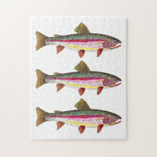 Rainbow Trout Ichthyology Fishing Jigsaw Puzzle