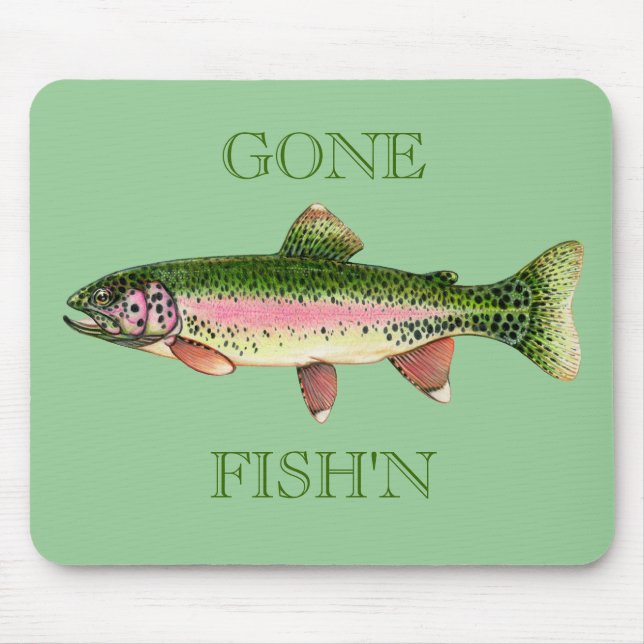 RAINBOW TROUT MOUSE PAD (Front)