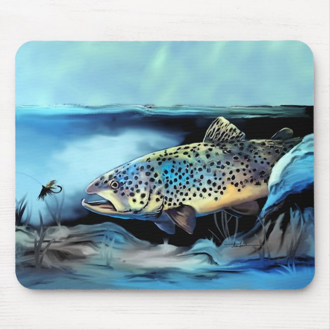 Rainbow Trout Mouse Pad (Front)