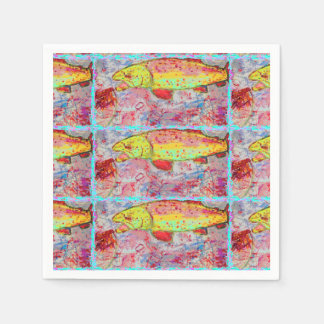 rainbow trout napkin
