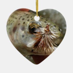 Rainbow Trout photo Ceramic Ornament