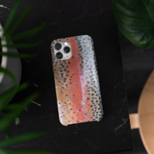 Rainbow Trout Skin Abstract Pattern iPhone 15 Pro Case