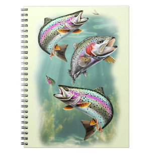Rainbow Trout Swimming Notebook