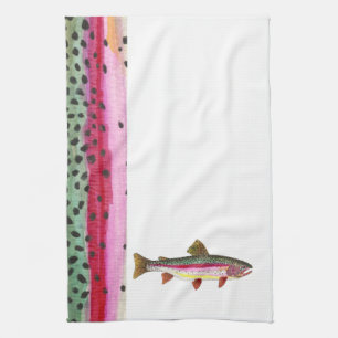 Rainbow Trout Tea Towel