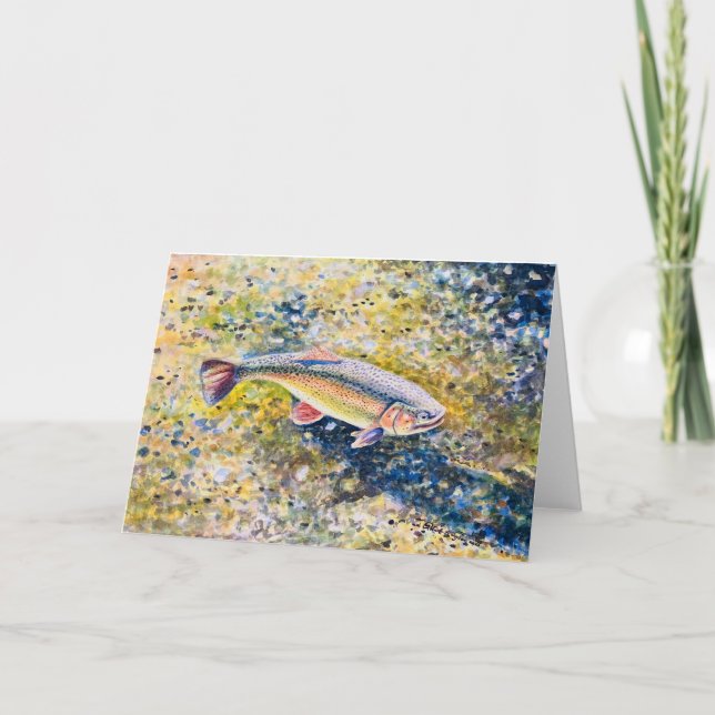Rainbow Trout - Thank You Card (Front)