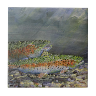 Rainbow trout tile