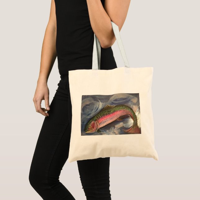 Rainbow Trout Tote Bag (Front (Product))